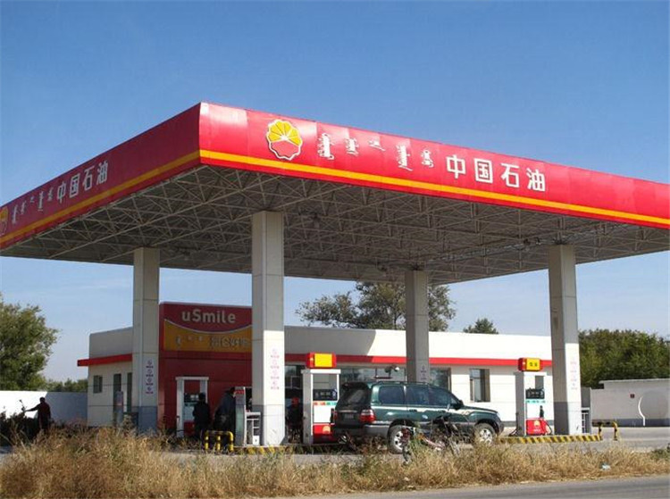 贵州加油站钢结构网架案例1